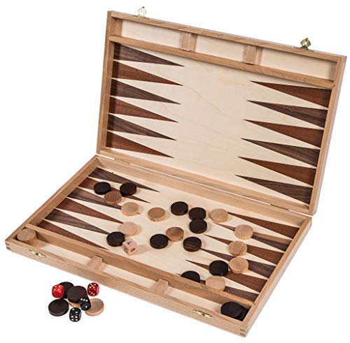 Square - Backgammon 40 cm - Bucheholz - Intarsie von SQUARE GAME