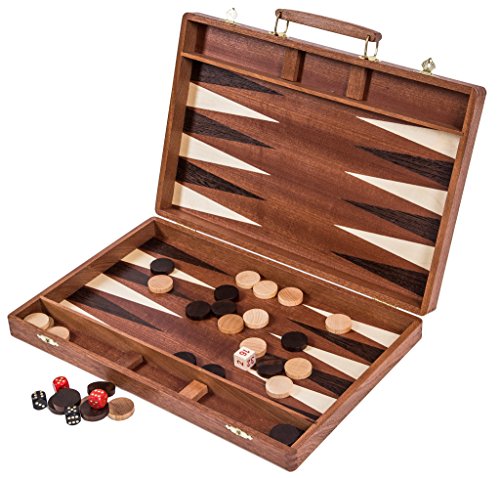 Square - Backgammon Exclusive - 38 cm - Mahagoni - Intarsie Square - Backgammon Exclusive - 38 cm - Mahagoni - Intarsie von SQUARE GAME