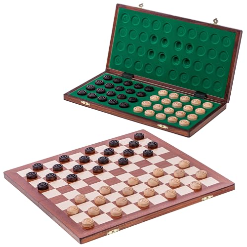 Square - Damespiel - 100 Feld - Dame Set aus Holz Mahagoni - Brett 40 x 40 cm Square - Damespiel - 100 Feld - Dame Set aus Holz Mahagoni - Brett 40 x 40 cm von SQUARE GAME