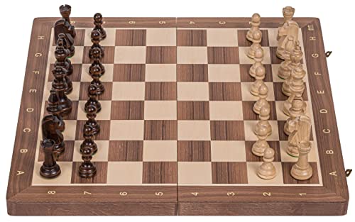 Square - Pro Schach Nr 5 NUSS - Schachspiel aus Holz - Schachbrett & Staunton 5 Square - Pro Schach Nr 5 NUSS - Schachspiel aus Holz - Schachbrett & Staunton 5 von SQUARE GAME
