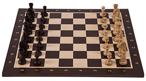 Square - Pro Schach Set Nr. 5 - Amerika - Schachbrett + Schachfiguren Staunton 5 - Schachspiel aus Holz von SQUARE GAME