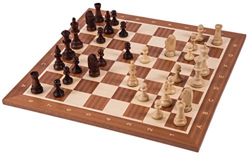 Square - Pro Schach Set Nr. 5 - Europa - Schachbrett + Schachfiguren Staunton 5 - Schachspiel aus Holz von SQUARE GAME