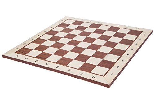 Square - Pro Schachbrett Nr. 6 - Mahagoni BL - Feld 58 mm - Schachspiel aus Holz von SQUARE GAME