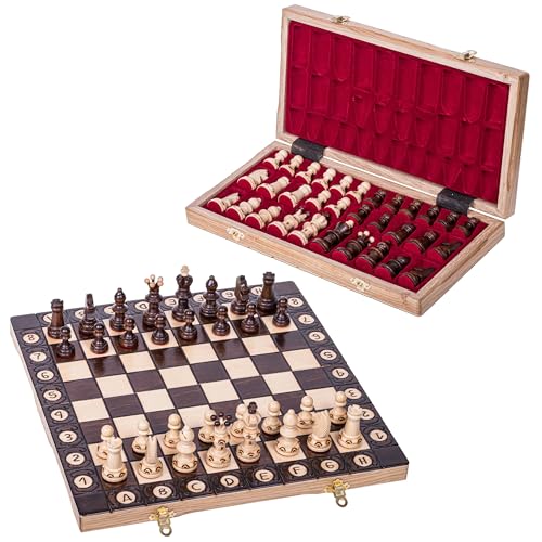 Square - Schach Schachspiel - AMBASADOR Mini - 35 x 35 cm - Schachfiguren & Schachbrett aus Holz Square - Schach Schachspiel - AMBASADOR Mini - 35 x 35 cm - Schachfiguren & Schachbrett aus Holz von SQUARE GAME