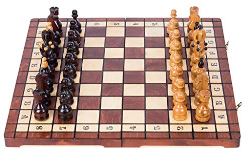 Square - Schach Schachspiel - KANZLER LUX - 50 x 50 cm - Schachfiguren von SQUARE GAME