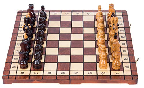 Square - Schach aus Holz Schachspiel - KANZLER LUX - 50 x 50 cm - Schachbrett & Schachfiguren Square - Schach aus Holz Schachspiel - KANZLER LUX - 50 x 50 cm - Schachbrett & Schachfiguren von SQUARE GAME