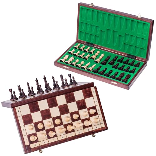 Square - Schach Schachspiel - MAGNETISCHE 350 - Schachfiguren & Schachbrett aus Holz Square - Schach Schachspiel - MAGNETISCHE 350 - Schachfiguren & Schachbrett aus Holz von SQUARE GAME