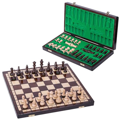 Square - Schach Schachspiel - Sport - 40 x 40 cm - Schachfiguren & Schachbrett aus Holz von SQUARE GAME