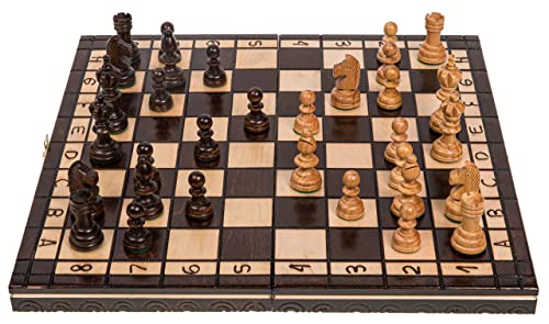 Square - Spiel aus Holz - 2-1 - Schach + Dame L - Brett - 35 x 35 cm - Schachspiel von SQUARE GAME