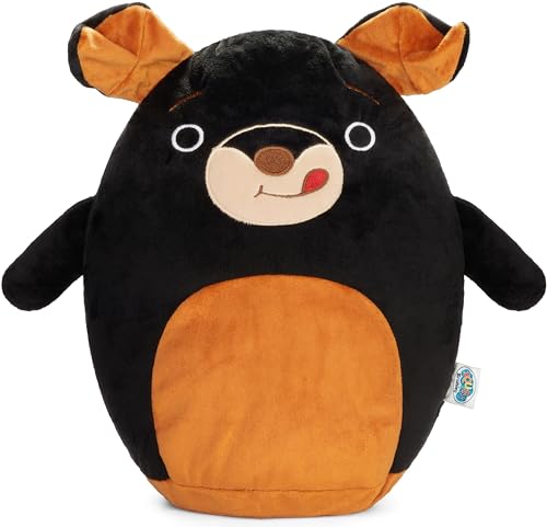 SQUISHBRUBIES Benny der Hund - 35 cm Kuscheltier - Superweiches Plüsch Stofftier - Plüschtier zum Kuscheln, Verschenken und Sammeln - Schwarz und Braun SQUISHBRUBIES Benny der Hund - 35 cm Kuscheltier - Superweiches Plüsch Stofftier - Plüschtier zum Kuscheln, Verschenken und Sammeln - Schwarz und Braun von SQUISHBRUBIES
