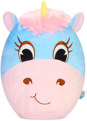 SQUISHBRUBIES Enya das Einhorn - 35 cm Kuscheltier - Superweiches Plüsch Stofftier - Plüschtier zum Kuscheln, Verschenken und Sammeln - Blau und Rosa SQUISHBRUBIES Enya das Einhorn - 35 cm Kuscheltier - Superweiches Plüsch Stofftier - Plüschtier zum Kuscheln, Verschenken und Sammeln - Blau und Rosa von SQUISHBRUBIES