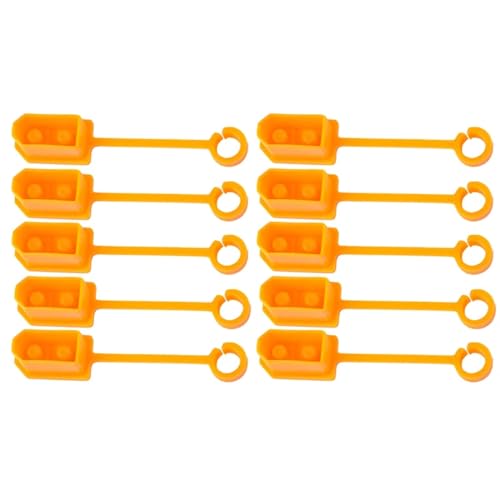 SREEJA 5/10 Stück XT60-Stecker, Gummiklemme, isolierte Schutzhülle, Kappengehäuse, geeignet for RC-Lipo-Akkus (Color : 10pcs Orange) von SREEJA