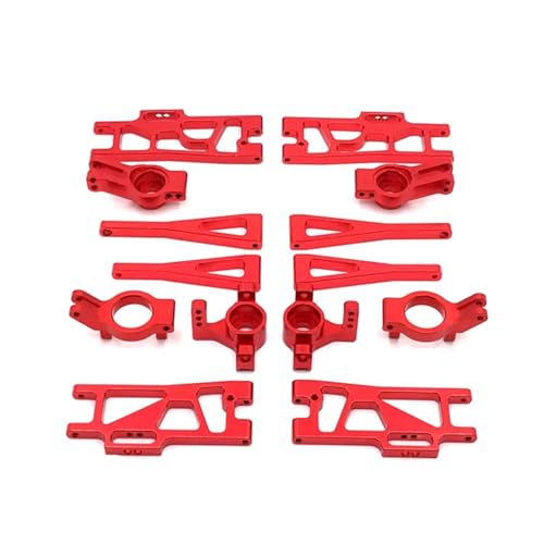 SREEJA Serie RC Auto anfällige Teile Metall-Upgrade-Teile, for WLtoys 104009 1/12 12401 12404 12409 (Color : Red) von SREEJA