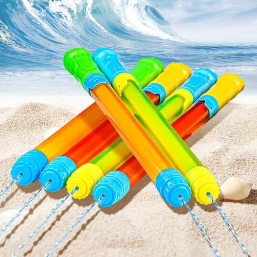 6 Stück Wasserpistole Kinder,Wasserpistole Wasserspritze,42-70CM Wasserspritzpistole,Spritzpistole mit Groß Reichweite,Super Soaker geeignet Jungen und mädchen,Wasserspritzen perfekt für Strand,Pool 6 Stück Wasserpistole Kinder,Wasserpistole Wasserspritze,42-70CM Wasserspritzpistole,Spritzpistole mit Groß Reichweite,Super Soaker geeignet Jungen und mädchen,Wasserspritzen perfekt für Strand,Pool von SRJEQC