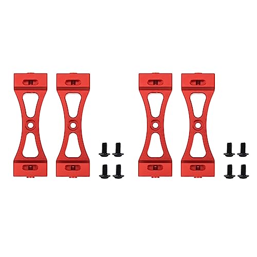 SRMAN 4 Teilige Metall Halterung für B1 B14 B16 B24 C14 C24 B36 Mn D90 D91 Rc Auto Upgrade Metall DIY Teile Kit, Rot von SRMAN