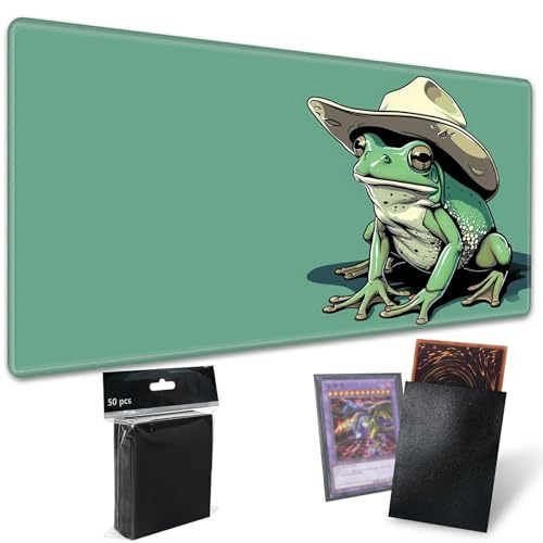 TCG Playmat Brettspielmatte plus 50 Stück Kartenhüllen, 61 x 35,6 cm, Tischsets, Spiel-Mauspad mit weicher Oberfläche, rutschfester Unterseite, für MTG, RPG, CCG, Sammelkartenspiel, Spielmatten, TCG Playmat Brettspielmatte plus 50 Stück Kartenhüllen, 61 x 35,6 cm, Tischsets, Spiel-Mauspad mit weicher Oberfläche, rutschfester Unterseite, für MTG, RPG, CCG, Sammelkartenspiel, Spielmatten, von SROJDHFJB