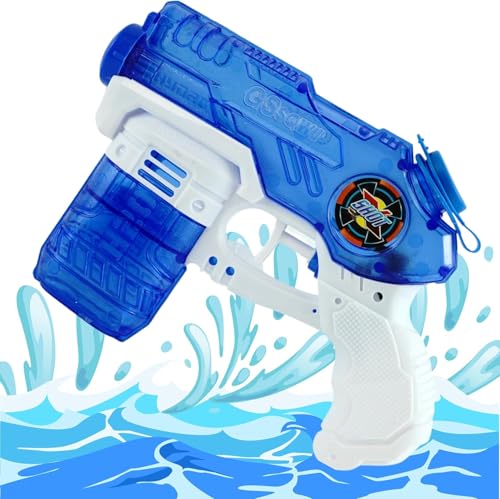 Blaue Wasserpistole mit Tank Squad Spiele, Transparenter Raum Bis Zu 8M Schießdistanz, Wasserblaster Pistolen, Outdoor-Spiele Garten Strand Sommer Party Schwimmbad Spiel für Kinder Größe-18.5cm Blaue Wasserpistole mit Tank Squad Spiele, Transparenter Raum Bis Zu 8M Schießdistanz, Wasserblaster Pistolen, Outdoor-Spiele Garten Strand Sommer Party Schwimmbad Spiel für Kinder Größe-18.5cm von SRV Hub