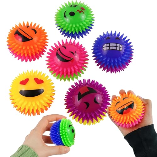 SRV Hub 3 Stück federnde LED-Bälle mit Spitzen, 6,5 cm Durchmesser, drucklos, weiche Massagewerkzeuge für Erwachsene, leuchtende Hundebälle für Partygeschenke, ab 3 Jahren SRV Hub 3 Stück federnde LED-Bälle mit Spitzen, 6,5 cm Durchmesser, drucklos, weiche Massagewerkzeuge für Erwachsene, leuchtende Hundebälle für Partygeschenke, ab 3 Jahren von SRV Hub