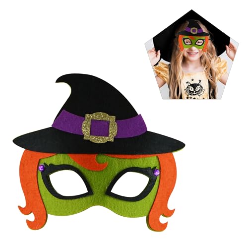 SRV Hub Hexenmaske, Kostüm, Dekoration, 19 x 20 cm, Halloween-Cosplay-Maske, Mädchen, Geburtstagsgeschenke, Augenmaske für Kinder, Albtraum, Halloween-Party, ab 4 Jahren SRV Hub Hexenmaske, Kostüm, Dekoration, 19 x 20 cm, Halloween-Cosplay-Maske, Mädchen, Geburtstagsgeschenke, Augenmaske für Kinder, Albtraum, Halloween-Party, ab 4 Jahren von SRV Hub