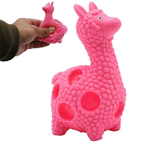 Lama Stressabbau-Spielzeug gefüllt mit Kristallperlen-Ball, kleines Auge sensorisches Fidget-Quetschspielzeug in rosa Farbe, weicher dehnbarer Ball 9 cm Lama Stressabbau-Spielzeug gefüllt mit Kristallperlen-Ball, kleines Auge sensorisches Fidget-Quetschspielzeug in rosa Farbe, weicher dehnbarer Ball 9 cm von SRVertex