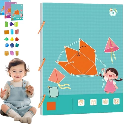 Pull String 3D Geometry Learning Book,Calculation Material for Volume Formula Derivation with 9/12/15 Solids,Teach Volume & Surface Area Formulas, Safe Braided Rope Design (12-Model) von SRXY