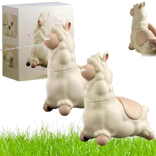 spuckendes lama Wasser,Spitting Llama Water Toy,Alpaca Interactive Water Sprayer, Push to Animal Shaped Water Sprayer, 45° Head Turning for Indoor & Outdoor Summer Cooling Fun (2PCS) von SRXY