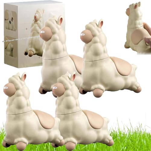 spuckendes lama Wasser,Spitting Llama Water Toy,Alpaca Interactive Water Sprayer, Push to Animal Shaped Water Sprayer, 45° Head Turning for Indoor & Outdoor Summer Cooling Fun (4PCS) von SRXY