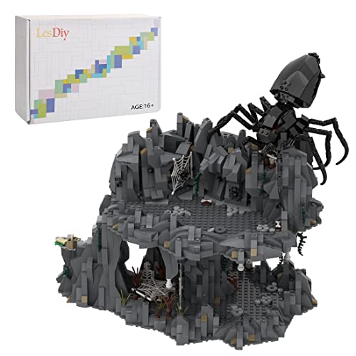 SRYC Der Herr Der Ringe Shelobs Lair Bausatz, MOC-55839 Klemmbausteine Shelobs Versteck Modellbausatz, Kompatibel mit Lego Der Herr Der Ringe Rivendell (2261 Teile) von SRYC