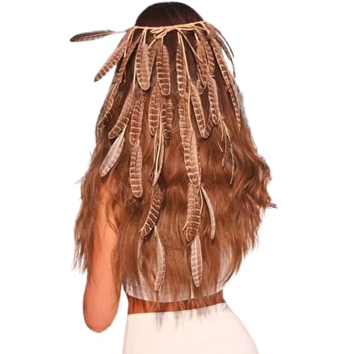 SRZYMJ Boho Haarschmuck Indianer Schmuck für Damen, Quaste Geflochten Feder Stirnband für Karneval; Quaste Zubehör Hippie Dekoration Cosplay Verkleiden Federschmuck Böhmische Indisch Haarbänder SRZYMJ Boho Haarschmuck Indianer Schmuck für Damen, Quaste Geflochten Feder Stirnband für Karneval; Quaste Zubehör Hippie Dekoration Cosplay Verkleiden Federschmuck Böhmische Indisch Haarbänder von SRZYMJ
