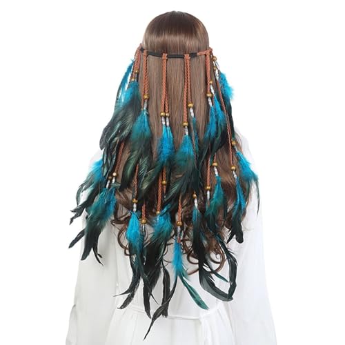 SRZYMJ Feder Kopfschmuck Boho Hippie Stirnband - Fancy Federschmuck Böhmische Kopfbedeckung Quaste für Damen Mädchen Karneval Kopfschmuck, Rot + Schwarz, Einheitsgröße Feder Kopfschmuck Haarschmuck SRZYMJ Feder Kopfschmuck Boho Hippie Stirnband - Fancy Federschmuck Böhmische Kopfbedeckung Quaste für Damen Mädchen Karneval Kopfschmuck, Rot + Schwarz, Einheitsgröße Feder Kopfschmuck Haarschmuck von SRZYMJ