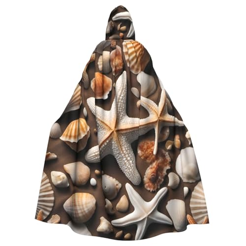 SSGVLPTO Seestern und Muscheldruck Umhang Rollenspiel Kostüme Kapuzenumhang für Erwachsene Halloween Weihnachtskostüme SSGVLPTO Seestern und Muscheldruck Umhang Rollenspiel Kostüme Kapuzenumhang für Erwachsene Halloween Weihnachtskostüme von SSGVLPTO