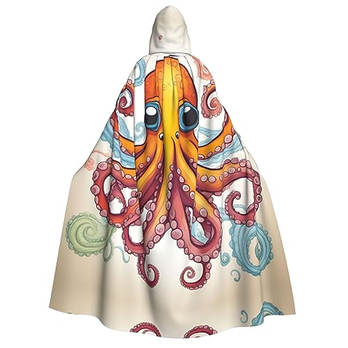 SSIMOO Farbe Tintenfisch auffällige Cosplay Kostüm Umhang für Frauen - Unisex Vampirmantel für Halloween, Farbe Tintenfisch, one size, Farbe Octopus, One size SSIMOO Farbe Tintenfisch auffällige Cosplay Kostüm Umhang für Frauen - Unisex Vampirmantel für Halloween, Farbe Tintenfisch, one size, Farbe Octopus, One size von SSIMOO