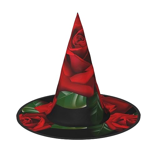 SSIMOO Gothic Rose Fashion-Forward Halloween Hexenhut für Frauen - Ihr Go-to-Stück für Halloween-Kostüm-Baugruppen von SSIMOO