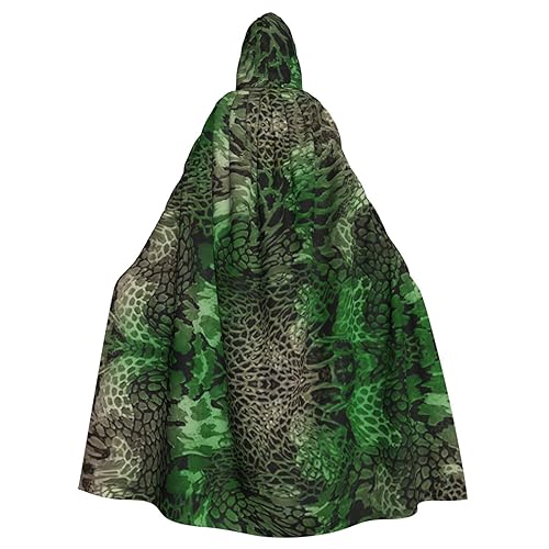 SSIMOO Grüne Schlange Erwachsene Kapuzenumhang Unisex Halloween Kostüm Party Umhang geeignet für Cosplay Karneval SSIMOO Grüne Schlange Erwachsene Kapuzenumhang Unisex Halloween Kostüm Party Umhang geeignet für Cosplay Karneval von SSIMOO