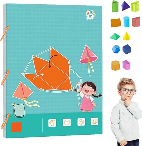 3D-Geometrie-Lernbuch mit Zugschnur, Geometrie für Anfänger mit 9/12/15 Feststoff-geometrischen Modellen, sicheres geflochtenes Seil-Design, lehrt Volumen- und Oberflächenbereichsformeln, für Kinder 3D-Geometrie-Lernbuch mit Zugschnur, Geometrie für Anfänger mit 9/12/15 Feststoff-geometrischen Modellen, sicheres geflochtenes Seil-Design, lehrt Volumen- und Oberflächenbereichsformeln, für Kinder von SSJM