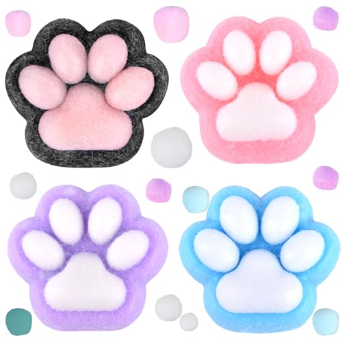 SSKHE 4 Stück Squishy Katze, Riesenpfotenspielzeug, Squishy, Katzenpfotenspielzeug, Anti-Stress-Spielzeug, Kawaii, Fufu, Taba, Yoyo, Squishy, niedliches Fidget für Kinder und Erwachsene, Spielzeug zum SSKHE 4 Stück Squishy Katze, Riesenpfotenspielzeug, Squishy, Katzenpfotenspielzeug, Anti-Stress-Spielzeug, Kawaii, Fufu, Taba, Yoyo, Squishy, niedliches Fidget für Kinder und Erwachsene, Spielzeug zum von SSKHE