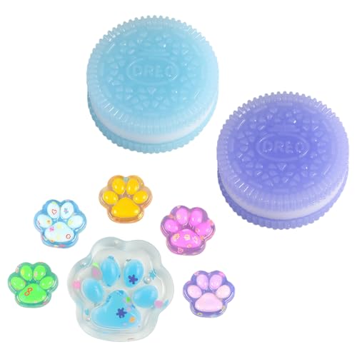 SSKHE 8 Stück Taba Squishy Set – 2 Kekse + 6 Glow-in-The-Dark Mini Katzenpfoten | Squeezeable Fidget Spielzeug für Stresslinderung | Geeignet für alle Altersgruppen, Partygünstigkeiten & tägliche SSKHE 8 Stück Taba Squishy Set – 2 Kekse + 6 Glow-in-The-Dark Mini Katzenpfoten | Squeezeable Fidget Spielzeug für Stresslinderung | Geeignet für alle Altersgruppen, Partygünstigkeiten & tägliche von SSKHE