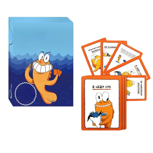 SSKHE Go Fish Kartenspiel für Erwachsene, lustiges und interaktives Abendspiel, 2-8 Spieler, lustiges Spiel für Freunde, Paare, Familie, klassische Parodie, Geburtstagsgeschenk von SSKHE
