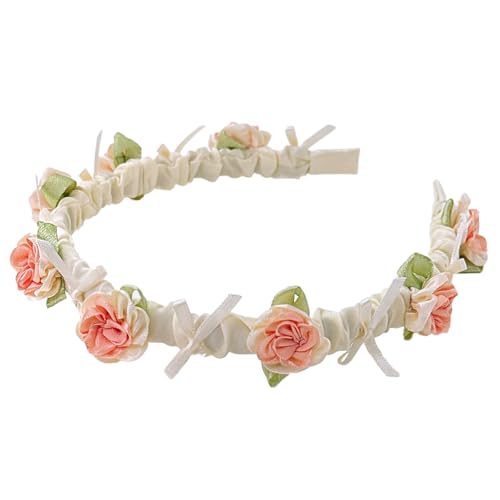 SSKHE Haarreif Dirndl Blumen Haarband Trachten Haarschmuck Blumen Haarkranz Frauen Mädchen Festival Fancy Kleid von SSKHE