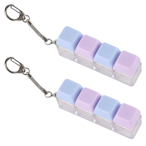 SSKHE Komfortable und langlebige Dekompression Keyboard - Style Keychains Dual - Pack für Stressabbau und Dekoration von SSKHE