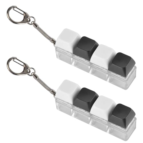 SSKHE Komfortable und langlebige Dekompression Keyboard - Style Keychains Dual - Pack für Stressabbau und Dekoration von SSKHE