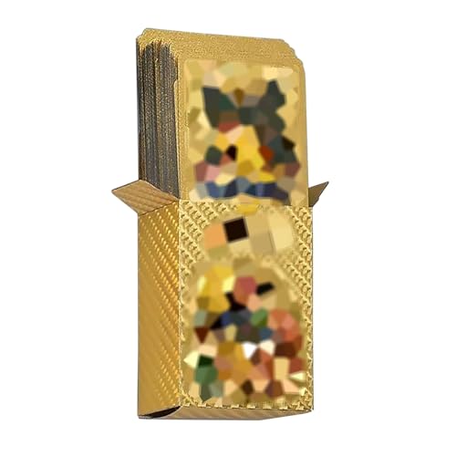 SSKHE Set mit 55 Karten Gold Anime Sammelkarten mit Vstar Vmax GX Phase Exclusive Deck Box, ideal für Kinder und Amateure von SSKHE