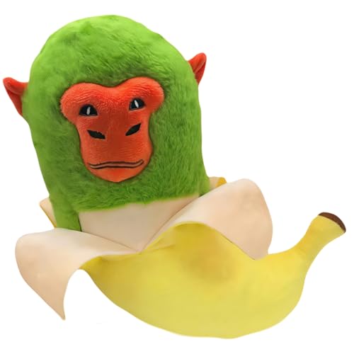 SSKHE Tung-Hai-Plüsenspielzeug, süße Tralalero Tralala-Plüsenpuppe, Plüsentiere für Kinder und Fans, Geschenk für Jungen und Mädchen mit viraler Gehirnkorruption (Shimpanzinni Bananini) von SSKHE