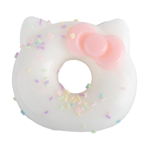 SSKHE White Kitten Donut Squeeze Toy, weiches, handgefertigtes Plüschspielzeug für Kinder und Erwachsene mit einem weichen weißen Donut-Design und niedlichen Kätzchengesichtsdetails SSKHE White Kitten Donut Squeeze Toy, weiches, handgefertigtes Plüschspielzeug für Kinder und Erwachsene mit einem weichen weißen Donut-Design und niedlichen Kätzchengesichtsdetails von SSKHE