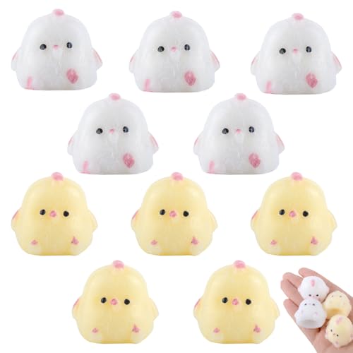 SSKHE Zehnteiliges Set aus bezaubernden, weichen und tragbaren Squishy-Spielzeugen in Kükenform Groß für Stressabbau, Dekoration und sensorisches Spiel mit Einer Vielzahl von sanften Schattierungen SSKHE Zehnteiliges Set aus bezaubernden, weichen und tragbaren Squishy-Spielzeugen in Kükenform Groß für Stressabbau, Dekoration und sensorisches Spiel mit Einer Vielzahl von sanften Schattierungen von SSKHE