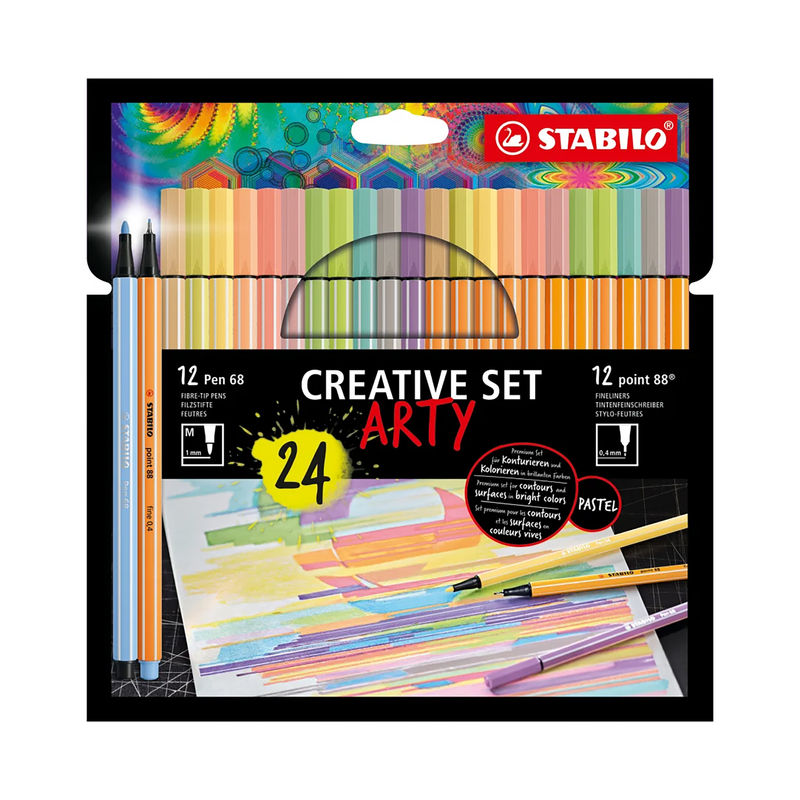 Creative-Set STABILO® ARTY mit 24 Farben von STABILO®