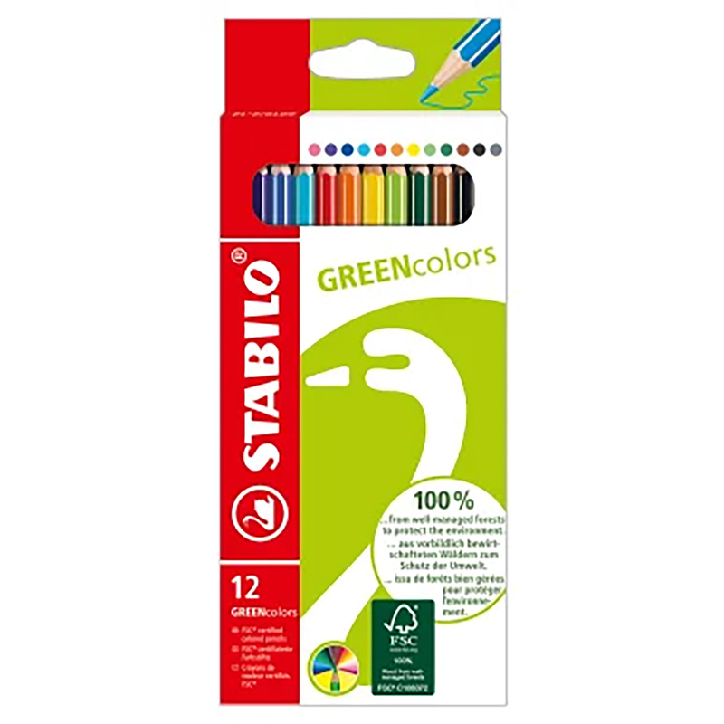 Dreikant-Buntstift STABILO® GREENtrio 12er-Pack von STABILO®