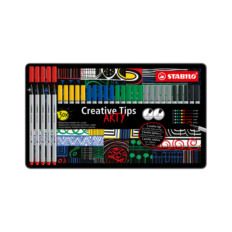 Filzstift STABILO® Creative Tips ARTY CLASSIC 30er-Pack von STABILO®