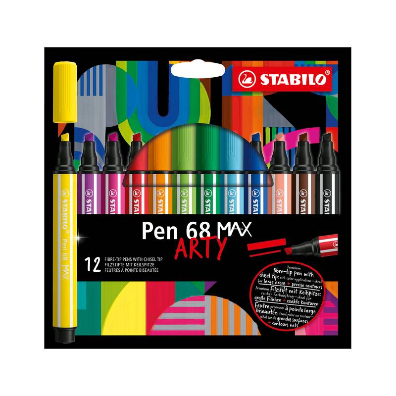 Filzstift STABILO® Pen 68 MAX ARTY 12er-Pack von STABILO®