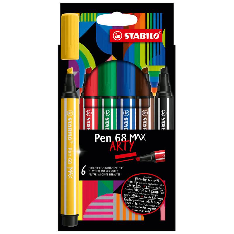 Filzstift STABILO® Pen 68 MAX ARTY 6er-Pack von STABILO®